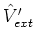 $\hat{V}_{ext}^\prime$