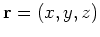 ${\bf r} = (x, y, z)$
