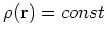 $\rho({\bf r})=const$